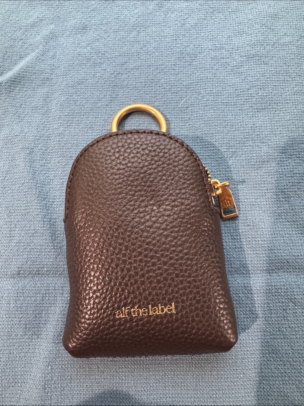 Alf the Label mini zip Brown Pouch